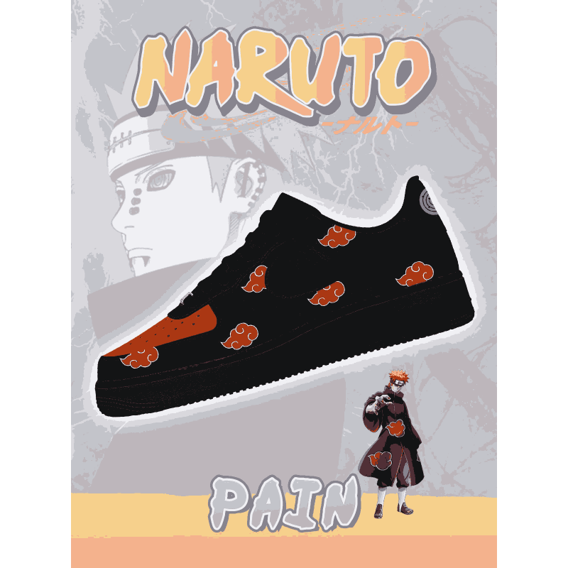 Custom Printed Akatsuki Pain Shoes