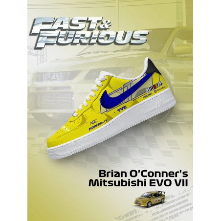 Custom Printed Brian O'Conner's EVO VII Sneakers