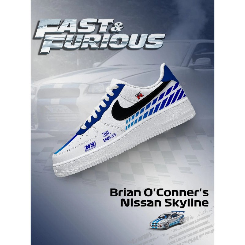 Personalized Brian O'Conner's Skyline Sneakers