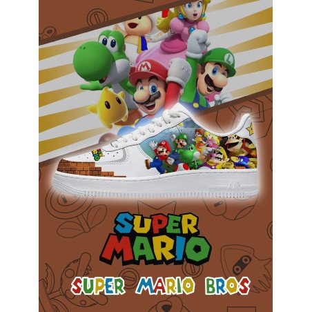Mario Team V.1 Custom Sneakers