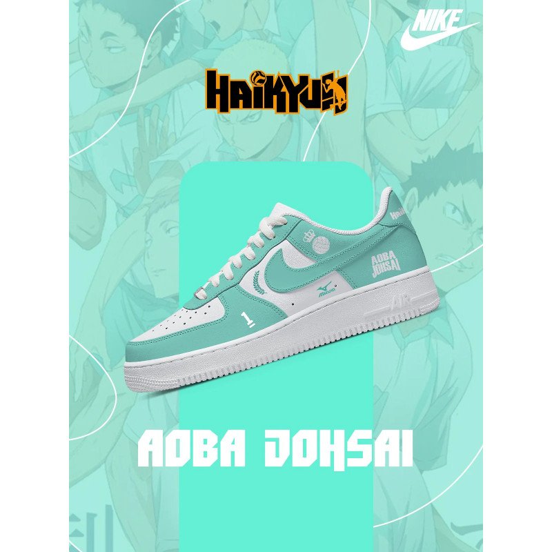 Custom Printed Aoba Johsai High Shoes For Women and Men